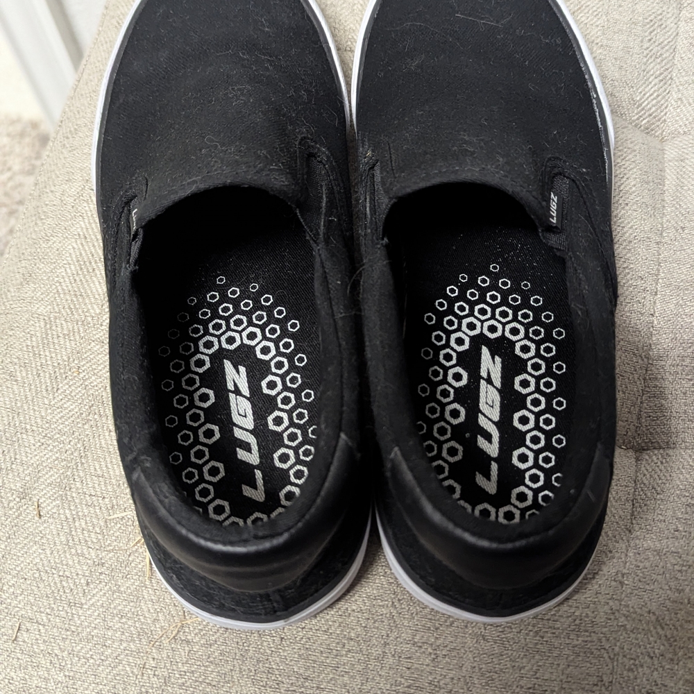 Lugz Black Slip-On Shoes